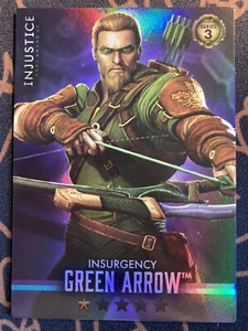 Green Arrow Insurgency Injustice Gods Among Us Series 3 Holo Foil 4/120 NEW M/NM - Picture 1 of 4