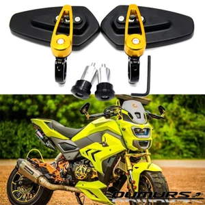 Espejos retrovisores universales de extremo de manillar de motocicleta de 7/8" para Honda Grom MSX125 - Imagen 1 de 12