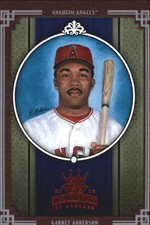 2005 Diamond Kings Framed Red #1 Garret Anderson