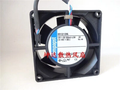 New 1 PCS Cooling Fan 8312/12HL DC12V 4.0W 8032 8CM 3-wire dual ball cooling fan - Image 1 of 2