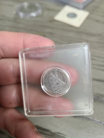 1874 P Seated Liberty Dime Exact Coin Cover