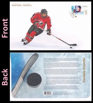 Canada 3082 Women in Winter Sports Danielle Goyette FDC 2018 - Image 1 of 3