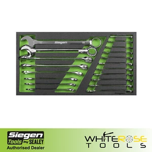 Sealey Kombinationsschlüssel Set Werkzeugtablett Siegen by Sealey metrisch 19-teilig - Bild 1 von 8