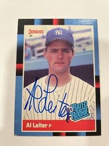 1988 Donruss Al Leiter Signed Autographed Card #43 New York Yankees