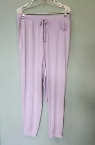 Victoria's Secret Jogger Pants Large Lavender Plush Lounge Sleepwear Pajama Nwt - Picture 1 of 5