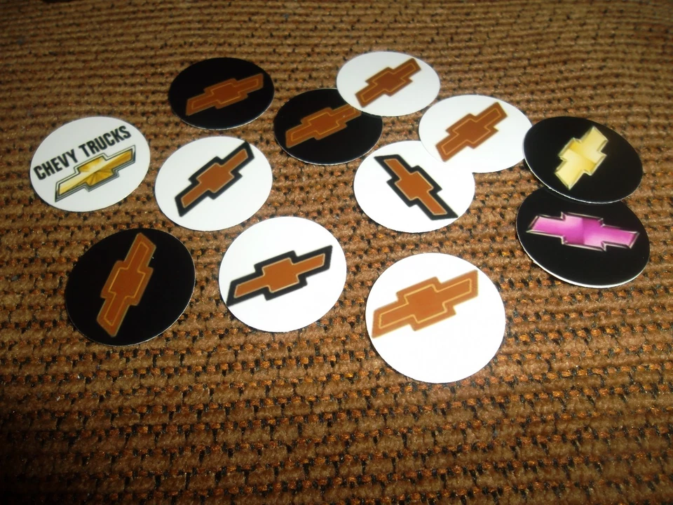 EMBLEMA PRECORTADO DE UNA PULGADA CHEVY CHEVROLET AUTOMÓVIL CAMIÓN ENVÍO GRATUITO Foto 1 de 1
