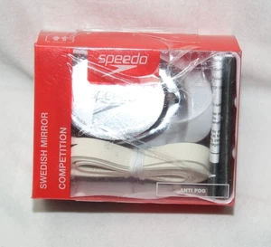 Speedo Espejo Sueco Competición Natación Google Antiniebla Humo / Plateado - Imagen 1 de 3