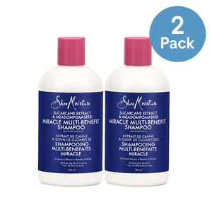 SheaMoisture Miracle Multi-Benefit Shampoo 2 Pack | Sugarcane & Meadowfoam NEW - Picture 1 of 1