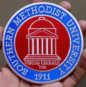 Parche bordado con logotipo de Southern Methodist University parche para coser - Imagen 1 de 6