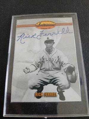  1993 Ted Williams Card Company Rick Ferrell #2  Auto HOF - Image 1 of 2