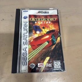 Impact Racing Sega Saturn COMPLETE w/  Registration Card TESTED
