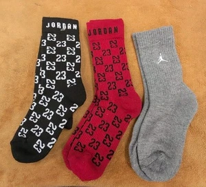 Jordan Monogram Essential 3Pk Crew (S/M) Kids (7-9) - Picture 1 of 3