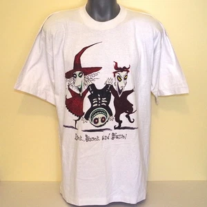 Camiseta LS&B Pesadilla antes de Navidad Originals Tempranos de Disney Rara con Etiqueta Original - Imagen 1 de 7