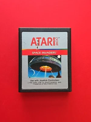 Space Invaders Atari 2600 Silver Label Variant Game Cleaned Tested Harder Find - Image 1 of 4