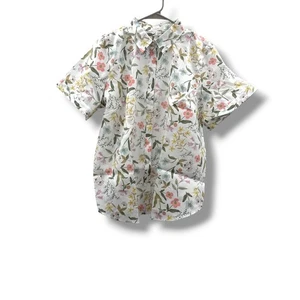 Coldwater Creek NWT Floral Button Shirt Women's 18W Garden Spring Blouse - Picture 1 of 6