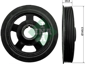 Ina Crankshaft Pulley for Hyundai Kia Accent Carens Cee'd Cerato Elantra Ge - Picture 1 of 3