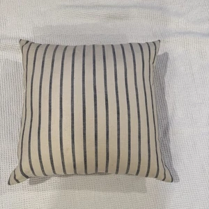 Threshold Cream & Blue  Stripe Throw Pillow (24"x24") - Picture 1 of 6