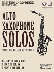 Rubank Book of Alto Saxophone Solos Intermediate Sheet Music & Play-Along Audio - Picture 1 of 1