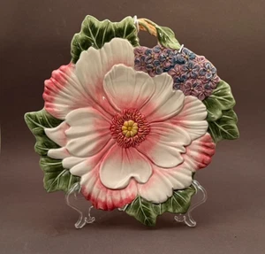 Vintage Fitz Floyd Classics Fauna & Flora Flower Canape Plate / Wall Hanging - Picture 1 of 7