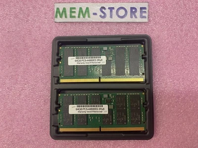 128GB 2x64GB DDR5 SODIMM ECC 5600 RAM for AOOSTAR WTR MAX AMD R7 PRO 8845HS 11 - Image 1 of 3