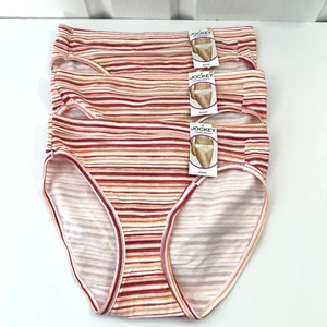 NEW Jockey 3 Pairs Cotton Stretch Bikini Size 7 MultiColor 1341 NWT - Picture 1 of 3
