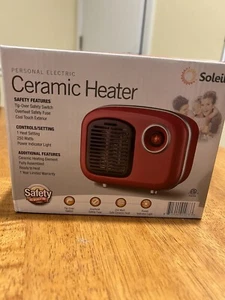 Soleil Personal Electric, Ceramic Mini Heater - 250W Indoor - Red (MH-08R) USED - Picture 1 of 3