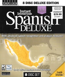 Topics Entertainment Instant Immersion Spanish Deluxe 2 - Full Version - 8 Discs - Picture 1 of 2