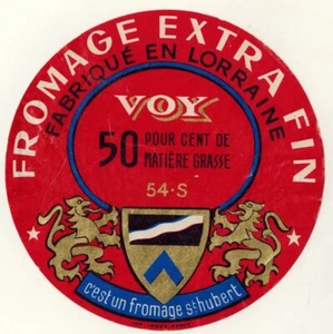 Etiquette Fromage Fabriqué en Lorraine-Voy-Fromage Extra Fin - Imagen 1 de 2