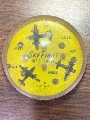 Vintage Baby World Airplane Sky Flight Tilt Roll Ball Bearing Dexterity Game Toy - Image 1 of 4