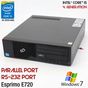 PC Computer Fujitsu Esprimo E720 D221 Intel Core i5 4570 8GB Parallel Windows 7 - Picture 1 of 6