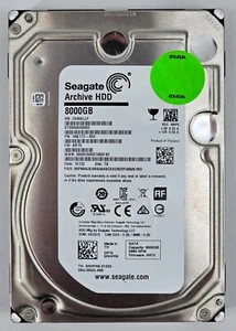 Seagate 8TB Hard Drive - 3.5" SATA III 6Gb/s 5900 RPM HDD - ST8000AS0002 - Afbeelding 1 van 2