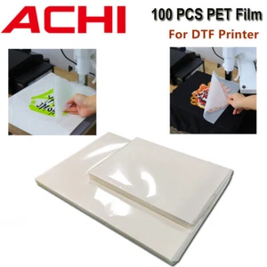 100 Pcs PET Heat Transfer Film A3 Size / Tshirt DTF Printer Transfers Film - Picture 1 of 6
