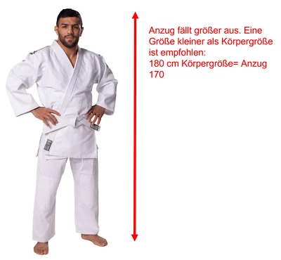 Judoanzug DanRho® Classic weiß 140-200, 600g/m², Größenhinweise beachten! - Bild 1 von 4