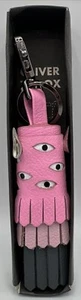 Min & Mon Oliver The Ox Charm Pink To Gray Leather Charm New! - Picture 1 of 5