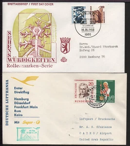 ✔️ GERMANY 2 X FDC COVERS - Picture 1 of 1