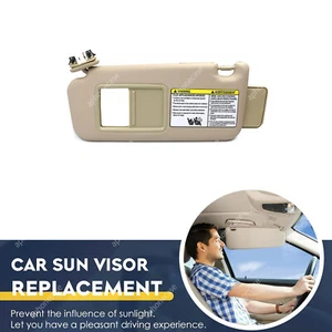 Driver Side Sun Visor Pad For Toyota RAV4 06-13 Beige Replace Sunshade Assembly - Picture 1 of 8