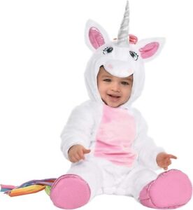 Unicorn White Animal Fantasy Cute Fancy Dress Up Halloween Baby Child Costume