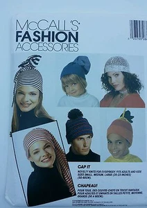 McCall's Fashion Accessories Novelity Knit Caps Patterns - Picture 1 of 2