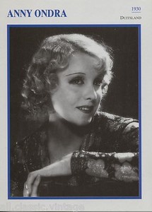 Anny Ondra - German Actress Film/Movie/Cinema Trading Card