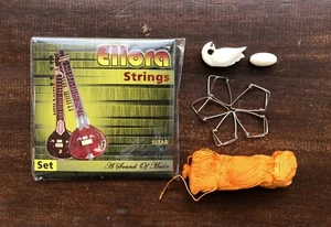 Sitar Accessories Strings Mizrab fret thread tuning beads all in one - Picture 1 of 5