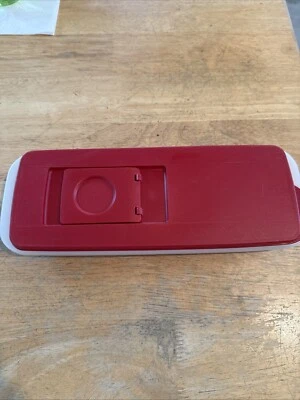 1 Tupperware Ice Cube Trays Fresh & Pure Red Pour Through Lid - Image 1 of 3