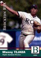 2005 Brockton Rox Grandstand #25 Manny Tejada Fort Myers Beach Florida FL Card