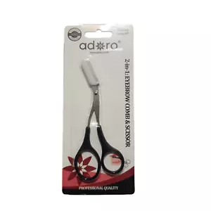 Eyebrow Scissors with Comb Professional Precision Eyebrow Trimmer - Picture 1 of 5