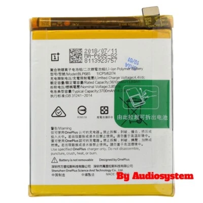 BATTERIA ORIGINALE ONEPLUS per 6T A6010 A6013 BLP685 1+6T 3700MAH PILA RICAMBIO