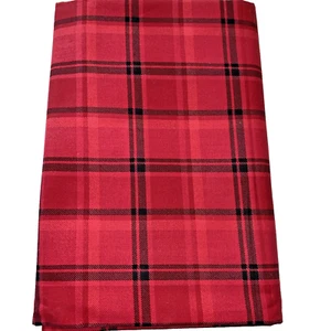 Scottish red & black Plaid/Tartan one Yard Fabric - Picture 1 of 1