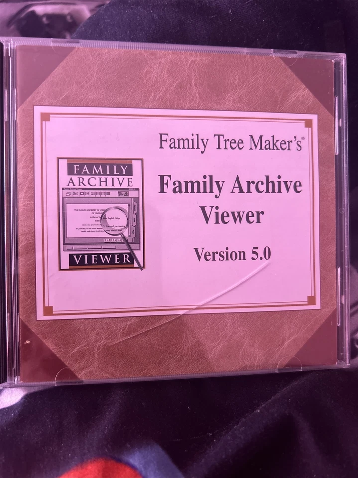 Family Tree Makers Family Archive Viewer Version 5.0.  Rare  1998 - Image 1 of 2