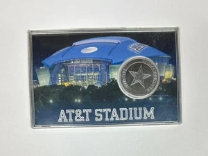 NFL Dallas Cowboys AT&T Stadium Est. 1960 Commemorative Coin The Highland Mint - Foto 1 di 2