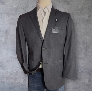 RALPH LAUREN Slim fit Mens Blazer Sport Coat Jacket 40R Gray Wool Suit - Picture 1 of 16