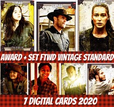 Topps Card Trader Ftwd Fear The Walking Dead Award + Set (1+6) Vintage 2020