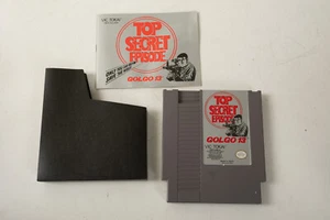 Top Secret Episode Golgo 13 Nintendo NES (E3L) Game Cartridge (JSF6) Vic Tokai - Picture 1 of 7